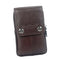 New Portable Soft Leather Belt Purse Bag With Zip Pockets and Phone Pocket for