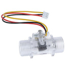 1Pc Water Flow Sensor Switch G1/2" Hall Effect EBter Control DC 5-15V3C