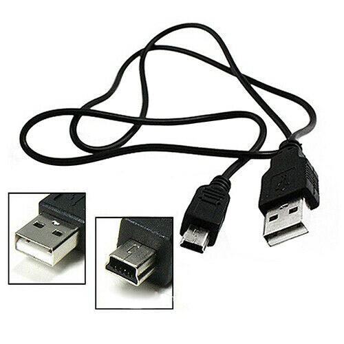 Durable USB 2.0 A Male To Mini 5 Pin B Data Charger Charging Cable Cord Adapter