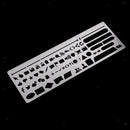 Metal Hollow Bookmark Drawing Ruler Hand Account Notebook Album Graffiti