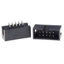 10PCS DC3 10P 2.54mm 2x5 Pin 10 Pin Straight Male Shrouded Header IDC Socket BX