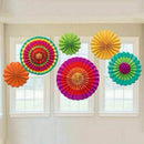 Paper Flowers Fan For Party/Birthday Decoration 12 Pcs/Pack