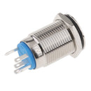 2x 16mm 12V LED Latching Push Button Power Switch Stainless Steel Waterproof