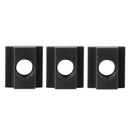 1/2-inch Steel T-Slot Nut Black Oxide Plated Grade 8.8 Tapped Through 5pcs