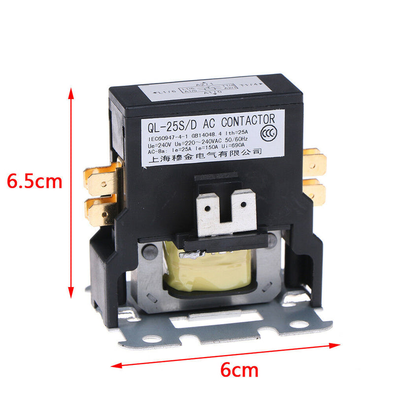 Contactor single one 1.5 Pole 25 Amps 24 Volts A/C air conditioner B Kw