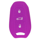 Silicone Car Key Case Cover Fit for AUDI Smart 3 Buttons Remote Key Fob