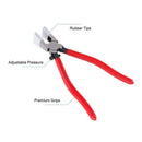 Heavy Duty Key Fob Pliers Tool, Metal Glass Running Pliers With Flat Jaws,  G1S4