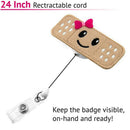 Nurse Badge Reel Holder - 3 Pack - RN Badge - Band Aid Badge Reel - Perfect