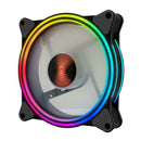 120mm Double Aura Silent PC Case Cooler Fan w/Remote Control RGB