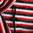 6ft Surfboard Shortboard Striped Terry Cloth Sock Surf Board Cover Red Black