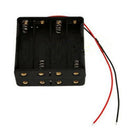 8x AA Size Cell Battery Clip Holder Storage Box 12V Case With Wire Lead OZ