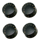 4pcs Black  Volume Tone Guitar Control Knobs Fits Les Paul Guitar Parts