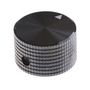 Black Aluminum Rotary Control Potentiometer Knob 25mm x 15mm 3C