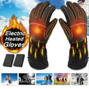 Motorbike Electric Heated Gloves Winter Warm Battery Waterproof Driving Glo E8D9