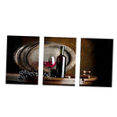 3Pcs Canvas Home Decor Wall Red Wine Art Painting Picture Abstract 40x60cm