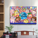 Full Round Drill Diamond Painting DIY Cartoon Birthday Rhinestone Picture