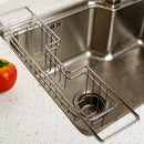 Stainless Steel Kitchen Tray Dish Drainer Drying Rack Sink Holder Basket Kn H6B4