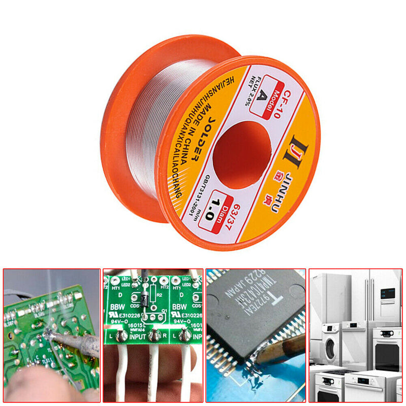 37/63 Tin Lead Line Soldering 1.0mm Rosin Core Solder Flux Welding Wire Reel Hot