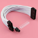 24-Pin PSU Power Supply Splitter Cable, 30cm 24-Pin Male to Female ATX M/F