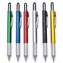 6in1 Multi-tools Level Caliper Screwdriver Ball-point Pen Stationery Pens X Y7Q5
