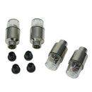 Practical 4 Pcs Car Wheel Bike Valve Tyre Cap Flash Neon LED Lights La GMI
