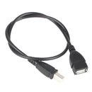 USB 2.0 Type A Female to USB B Male Scanner Printer Adapter Cable