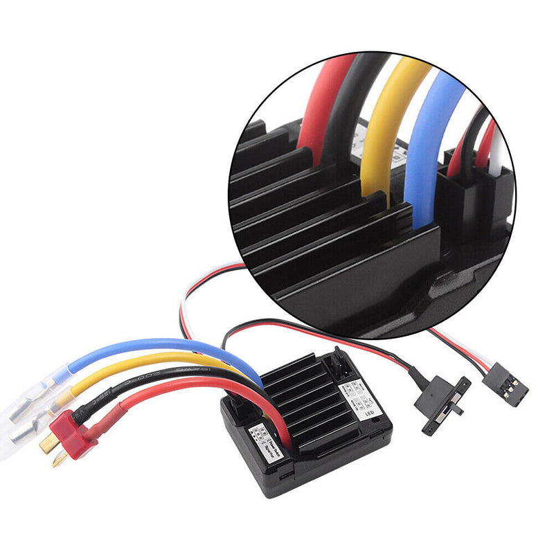 1Pcs 60A Waterproof ESC AX-D60A Motor ESC Kit Black 45*35*21mm Newest Useful