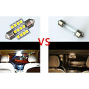 White 12V LED Interior Map Dome Trunk Lights 31mm Festoon New Bulbs C7V3