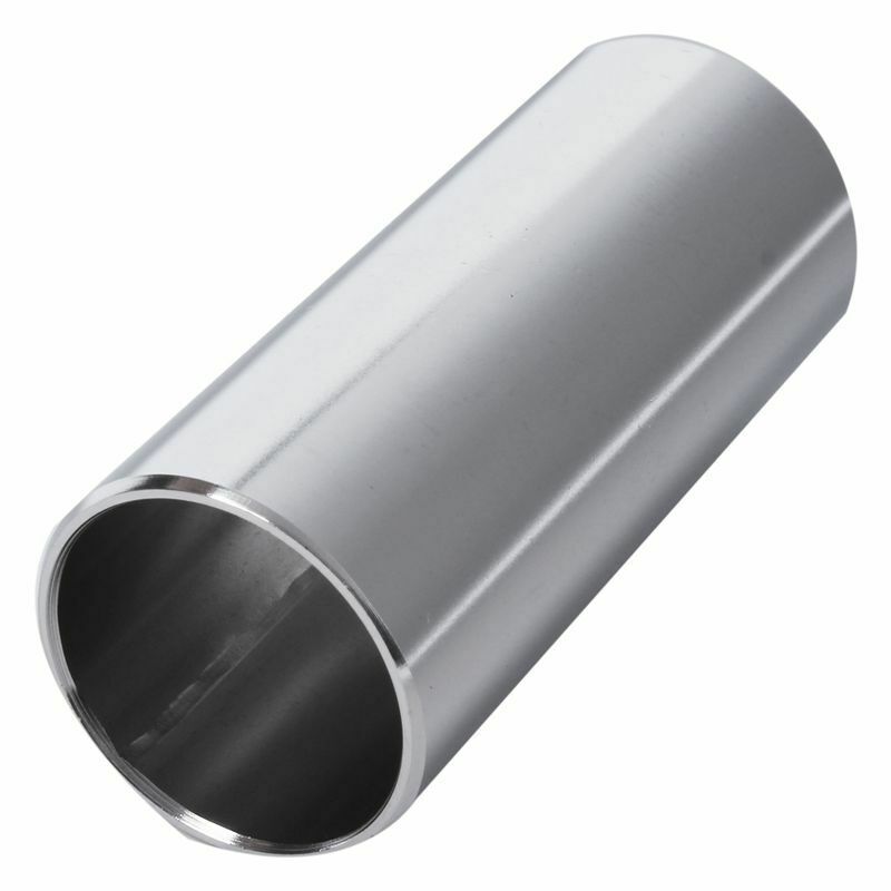 2 Pieces Glass Slide and Metal Slide for Guitar, Bass, Medium (6 cm)