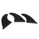 3pcs/Set Longboard Surfboard Surfing Fins Thruster for FCS/Future Base Black
