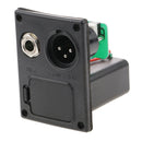 9V Guitar Bass EQ Pickup Battery Box Case w/ Contact Clip Jack Circuit Black