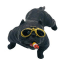 Dog Car Interior Decoration Dashboard Ornament Car Home Decor- Gray