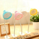 LED Book Light Flexible Portable Mini Pink Adjustable Clip-on Reading Lamps V9X4