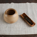 Natural Bamboo Tea Jar Seasoning Pepper Condiment Coffee Bowl with Lid