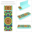 DIY Mandala Special Shaped Diamond Painting 2 Grids Pencil Case Storage Box