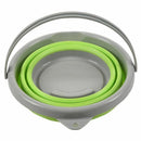 Collapsible Folding Pop-Up 5L Buckets Lids Green Camping NEW Colour:Green