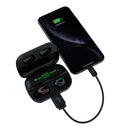 HBQ-Q82 Earphones Dual U Type Digital Display BT Earbuds with Charging Case A