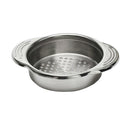 Round Stainless Steel Oil Water Can Tin Strainer Kitchen Utensil 11.5cm Dia.