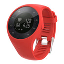 Silicone Wrist Band Strap Holder with Clasp for Polar M200 Sport Watch Red