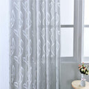 Pair Window Curtain Sheer Voile Tulle Curtain Grey 100x250cm