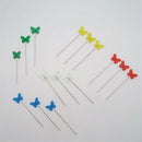 100 Pieces Butterfly Flat Head Sewing Pins for Dressmaker Needlework 52mm