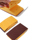 5 Inch Sanding Block Rubber Hook Loop Backing Pad Sandpaper Holder Hand Gri F2C2