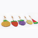 5pcs DIY Full Drill Diamond Painting Key Chain Keychain Key Ring Handmad FUV