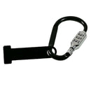 Black Metal Motorcycle Helmet Combination Code Lock + T-Bar Rubber Anti-theft