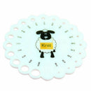 Round Size 2mm -10mm Knitting Knit Needle Sizer Ruler Measure Gauge Tool Ne R3W1