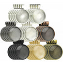 80pcs Round Pendant Trays Glass Cabochon Base 8 color Jewelry Making CraftFA Gw