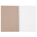 2pcs Retro Spiral Coil Horizontal Line Sketchbook Notebook Note Pad Memo