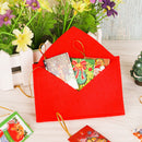 1x To Santa Claus Fabric Envelope Small Red Print Bag Christmas Decor Gift ME