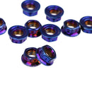 Titanium Nuts M6 Flange Nut Screws Bolts Motorcycle Bicycle Insert Lock N^