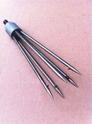 5-Prong Fishing Fish Eel Salmon Barbed Spear Gig With Long Nut